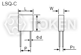 (LSQ-C) 精密瓷盒 四引腳 四端子 四引線 電阻器