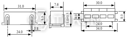 介質濾波器 BP-R 系列 尺寸圖