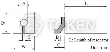 微波介質 陶瓷同軸 諧振器 (DR) 尺寸圖