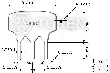 LTS MCB/MDB 系列 - 電視機錄像機用（低假響應型） 尺寸圖