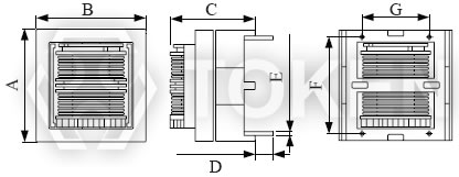 EMI抑製器 濾波電感器 (TCET28H) 結構及尺寸圖