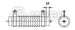 (DQ-B) 立式型支架 尺寸圖