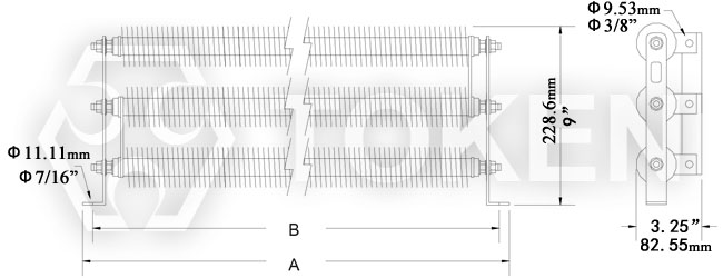 (DRE-G3) 圓形板式電阻器尺寸