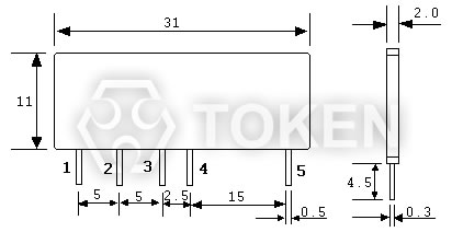高压网络电阻器 高压分流器 (NTK-A) 尺寸图