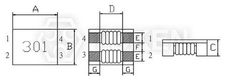 EMI Common Mode Choke (TCPSEH) Configurations