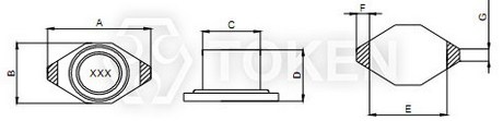 SMD power winding inductor (TPUME) Dimensions