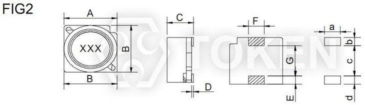 Shielded Large Current (TPSRH) Dimensions