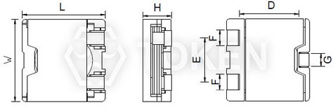 SMD wirewound power inductor (TPSPC) Structure size