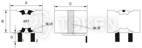 SMD wirewound power inductor (TPSTP) Structure size