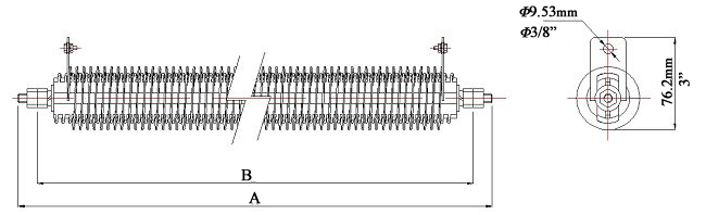圆形板式电阻器标准尺寸 (DRE-P)