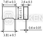 小型化超精密网阻 (UPSC) <br>尺寸图 (Unit: mm)
