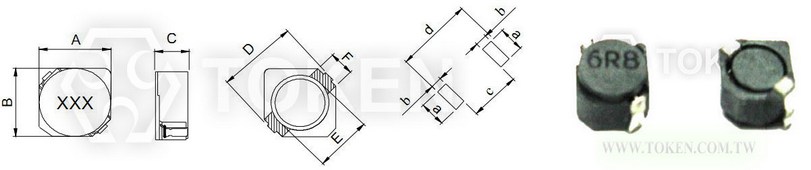 绕线功率型 (TPSRH-2D11~3D14) 尺寸图 (Unit: mm)